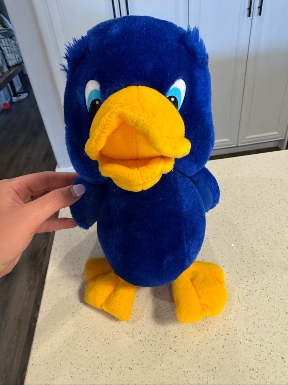 GANZ Plush Blue and Yellow Duck Stuffed Animal